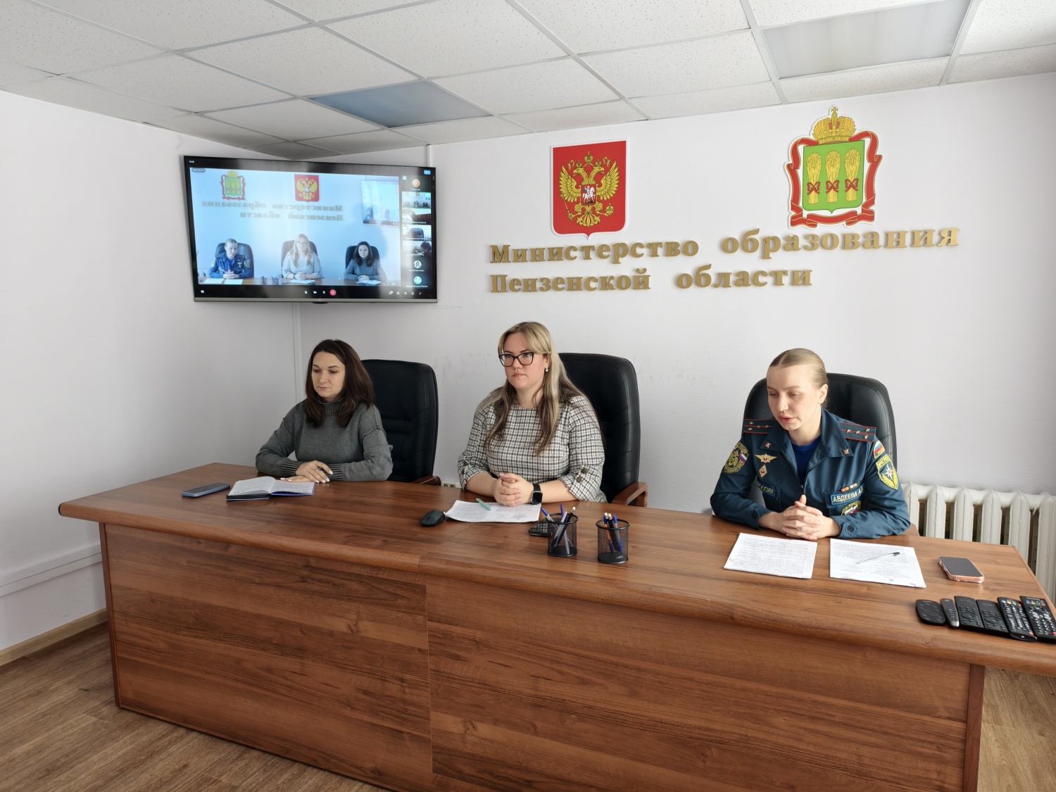В Министерстве образования Пензенской области прошло обсуждение вопросов пожарной безопасности в образовательных учреждениях