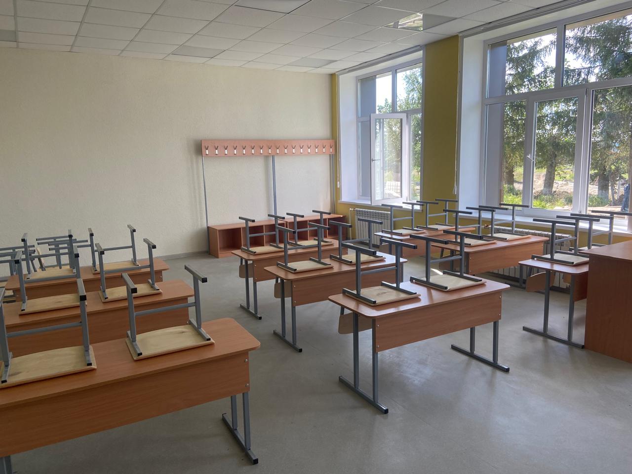 Капитальный ремонт в средней школе с. Норовка Пензенской области выходит на финишную прямую