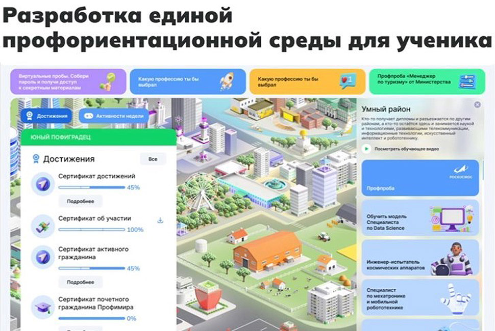 Для школьников разработают единую профориентационную среду Для школьников разработают единую профориентационную среду