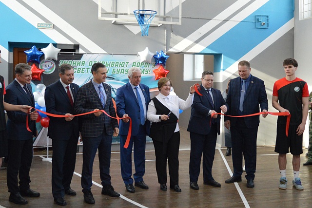 В Пензенском колледже транспортных технологий после капремонта открыли спортивный зал